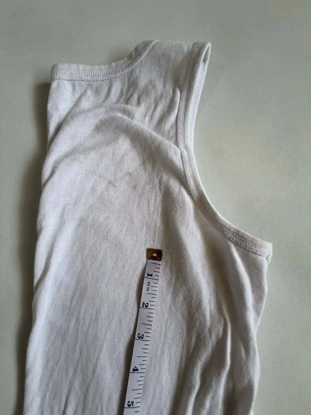 Justice Girls White Tank Top Scoop Neck Cotton Stretch Basic
